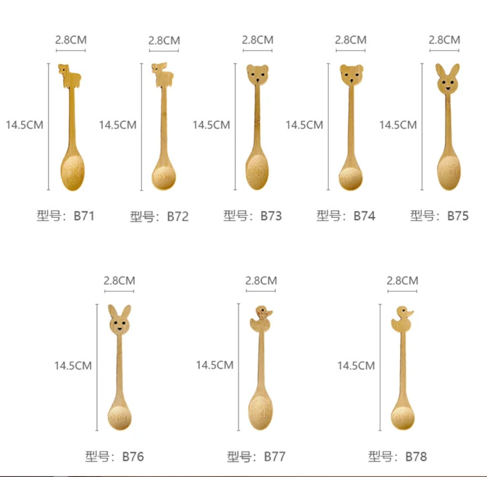 different bamboo spoon shape different bamboo spoon shape